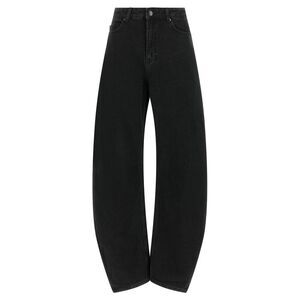 ROTATE BIRGER CHRISTENSEN Black Organic Cotton Jeans Women's Denim